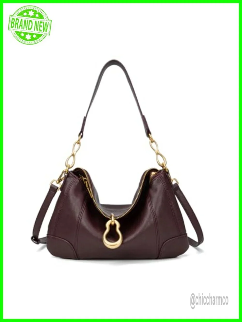Retro Hobo Shoulder Bag PU Leather Satchel Purse